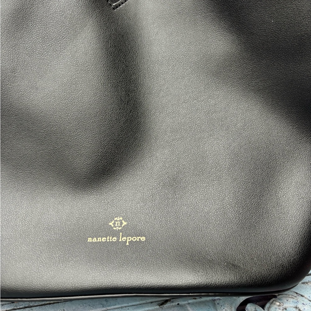 Nanette Lepore black Leather Tote NWOT